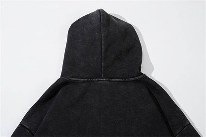 Retro Punk Washing Water Loose Hoodie for Men And Women MuddyStock