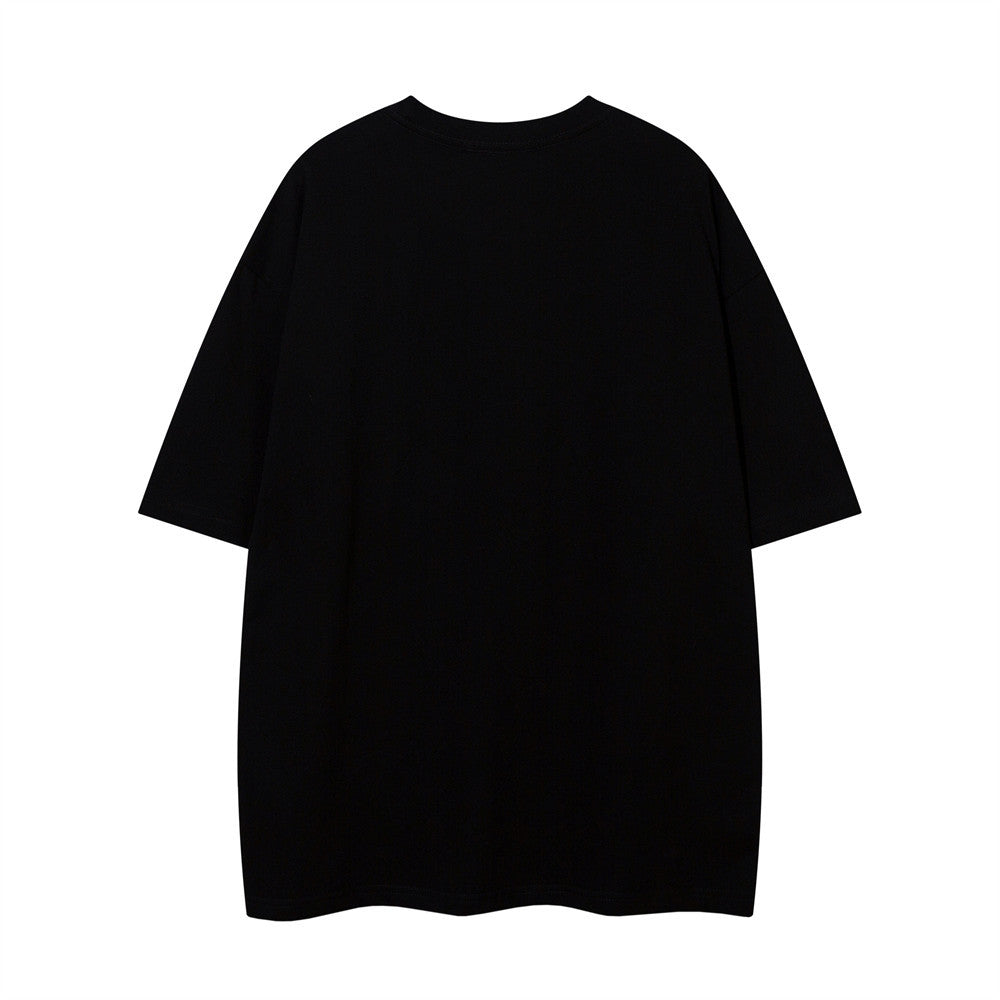 Printed Loose Short-sleeved T-shirt Men's High Street