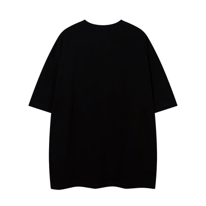 Printed Loose Short-sleeved T-shirt Men's High Street