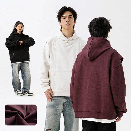 Fashion Personality Rivets Hooded Sweater For Men And Women MuddyStock