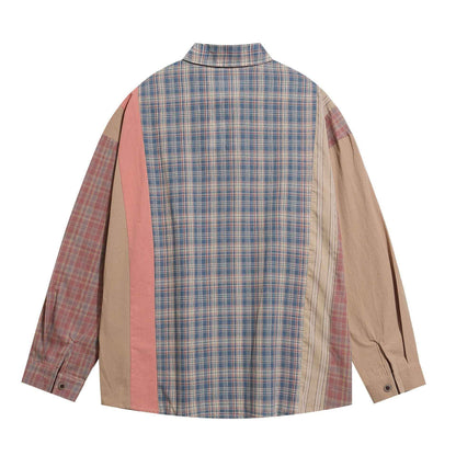 Long Sleeve Applique Loose Fit Slimming Casual Commuting Shirt For Men And Women