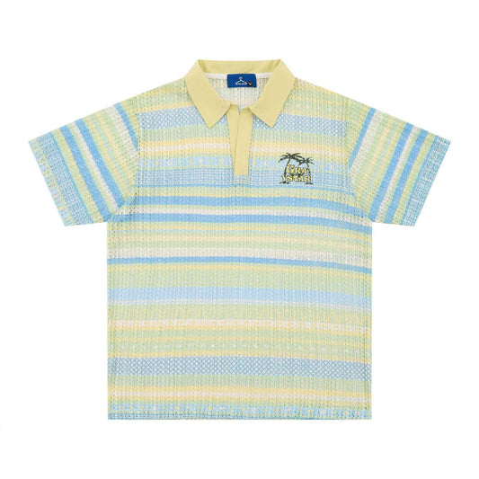 Printed Shirt Loose Leisure All-matching Men's T-shirt Yellow