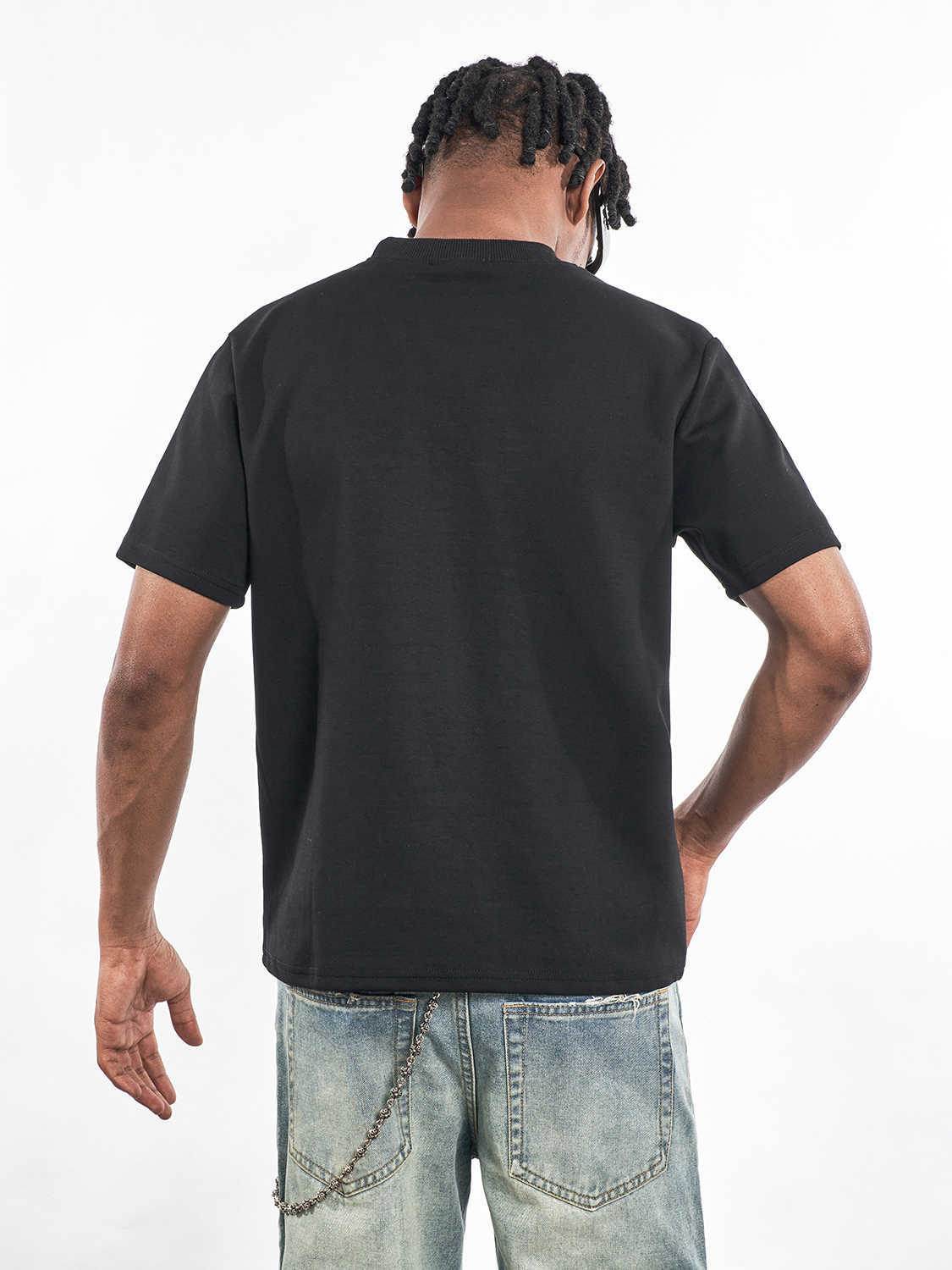 Shoulder Short-sleeved T-shirt Solid Color Small Neckline Stretch Top MuddyStock