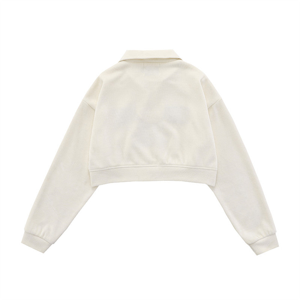 Polo Neck Cropped Hoodie For Women | MuddyStock Originals eprolo