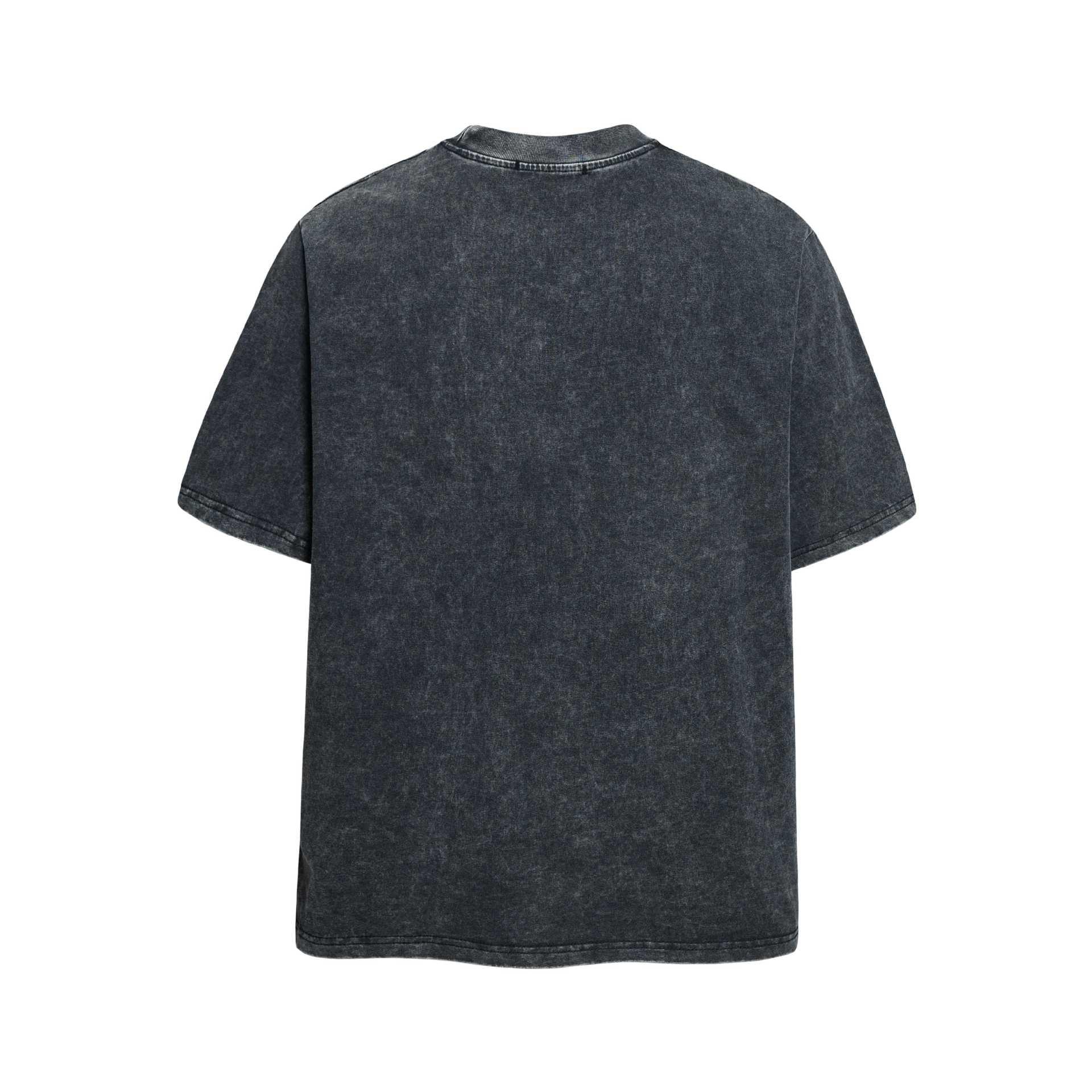 Portrait distressed printed short sleeved t-shirt for men | MuddyStock Originals