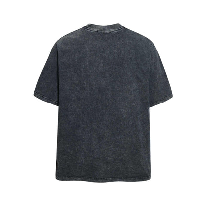 Portrait distressed printed short sleeved t-shirt for men | MuddyStock Originals