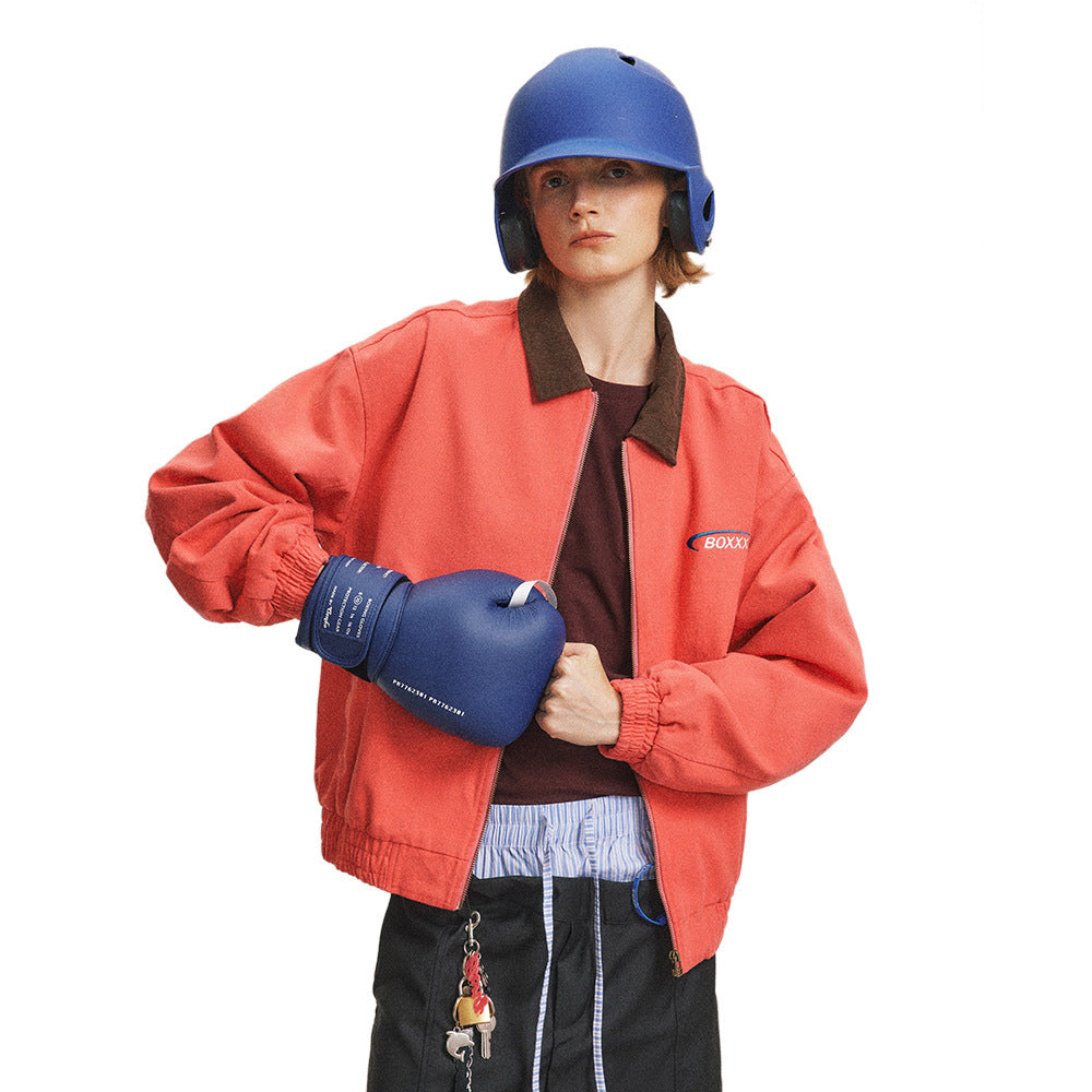 American Retro Alphabet Embroidered Baseball Uniform Jacket All Products