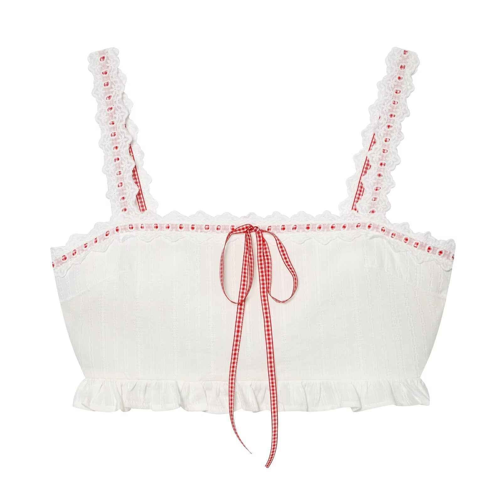 Jacquard lace camisole top+ lace half skirt for women | MuddyStock Originals