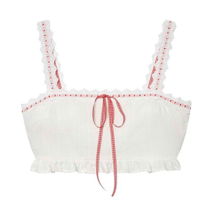 Jacquard lace camisole top+ lace half skirt for women | MuddyStock Originals