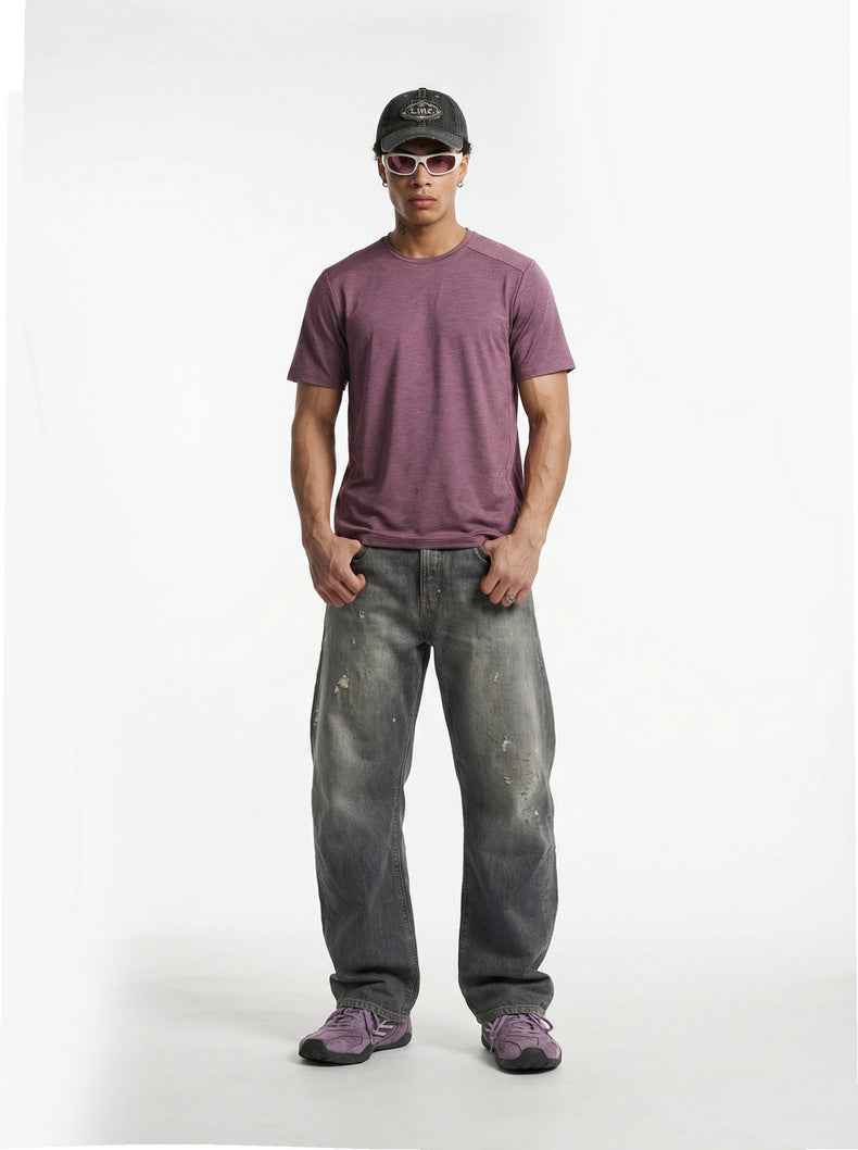 Men's Outdoor Moisture-Wicking Quick-Drying Short-Sleeve T-shirt MuddyStock null
