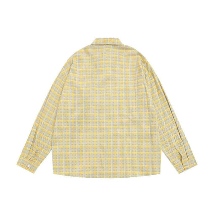 Fine Plaid Long-sleeved Shirt For Women null