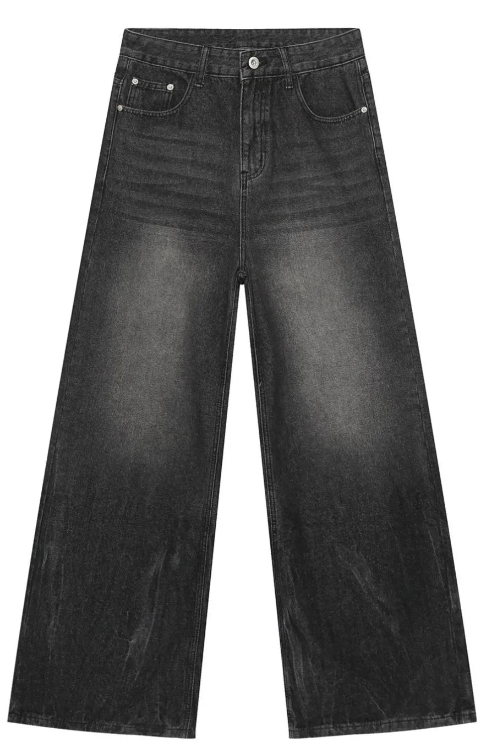 Wide Leg Jeans with Pockets For Men | MuddyStock Originals Dark Gray MuddyStock