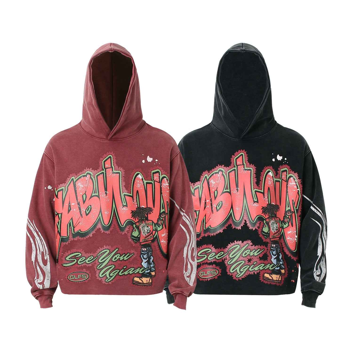 American Street Printed Hoodie For Men And Women MuddyStock