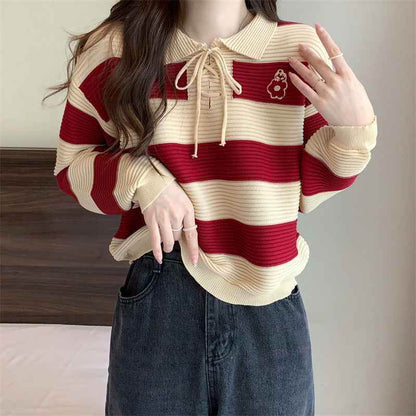 Autumn New Fashion Striped Clothes Women MuddyStock