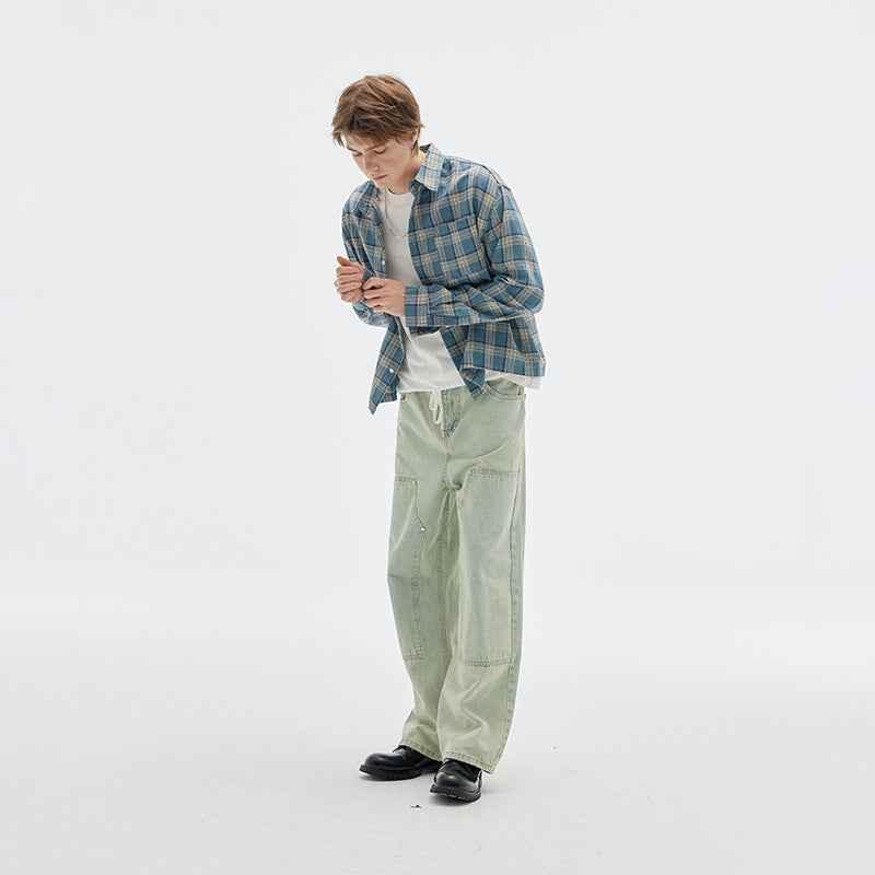 Checkered long sleeved shirt for men | MuddyStock Originals