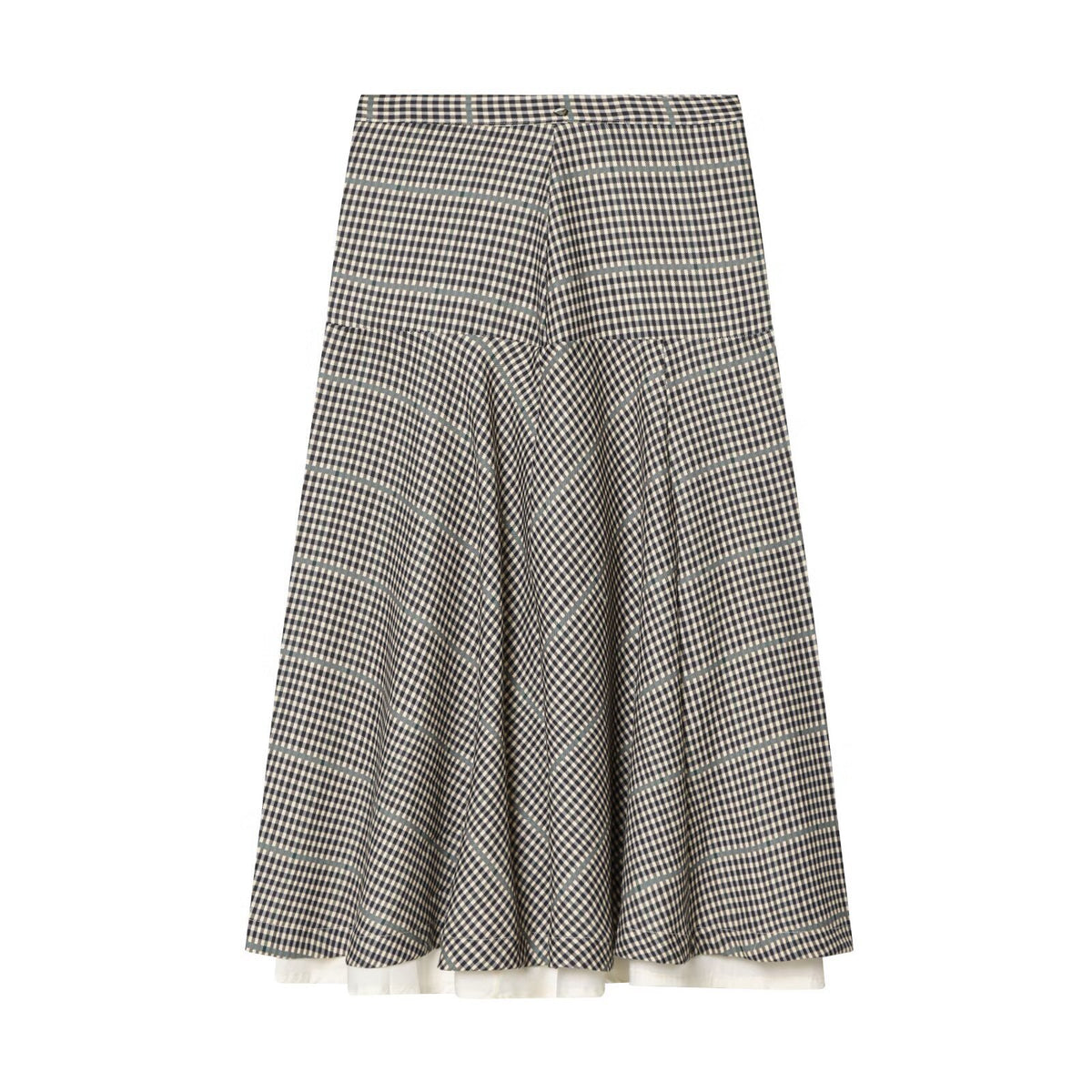 Color blocking collar plaid jacket+half skirt set for women | MuddyStock Originals
