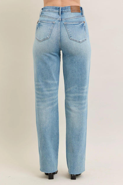 High Waist Rigid Magic Star Shaped Jeans For Women