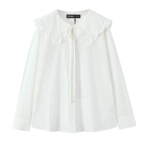 Bow tie top for women | MuddyStock Originals white
