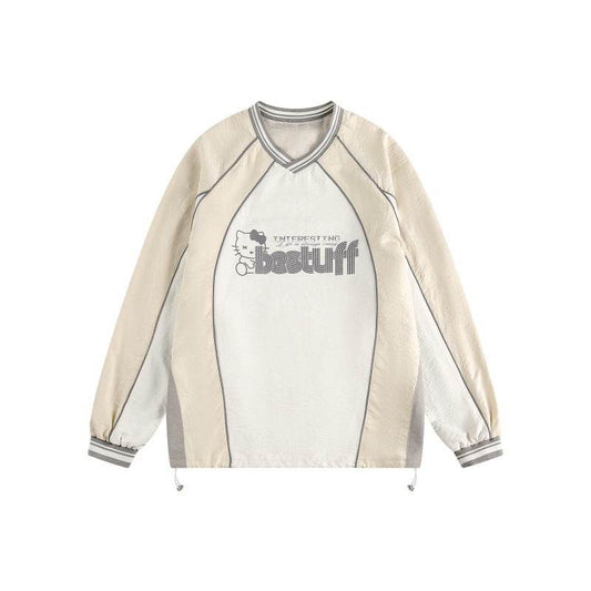 V-Neck Sports Long Sleeve Sweatshirt For Men And Women | MuddyStock Originals MuddyStock