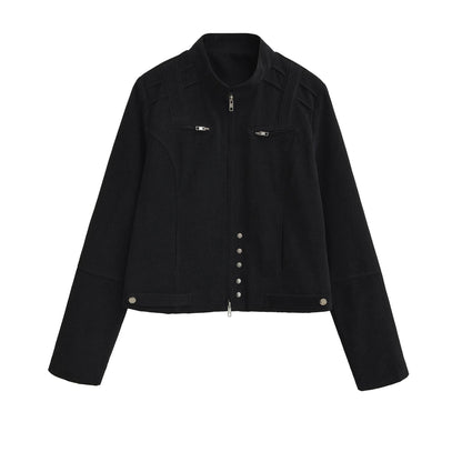 Zipper jacket for women | MuddyStock Originals Black MuddyStock