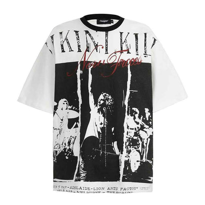 Printed Short Sleeve T-Shirt For Men | MuddyStock Originals White MuddyStock