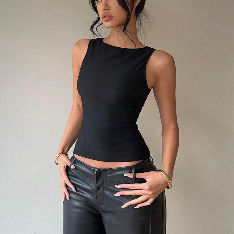 Small vest elastic sleeveless slim fit top for women | MuddyStock Originals MuddyStock