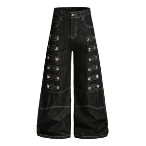 Wide leg jeans men's pants | MuddyStock Originals Black