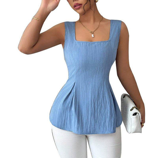 Sleeveless camisole drawstring top slim fit pullover for women | MuddyStock Originals MuddyStock