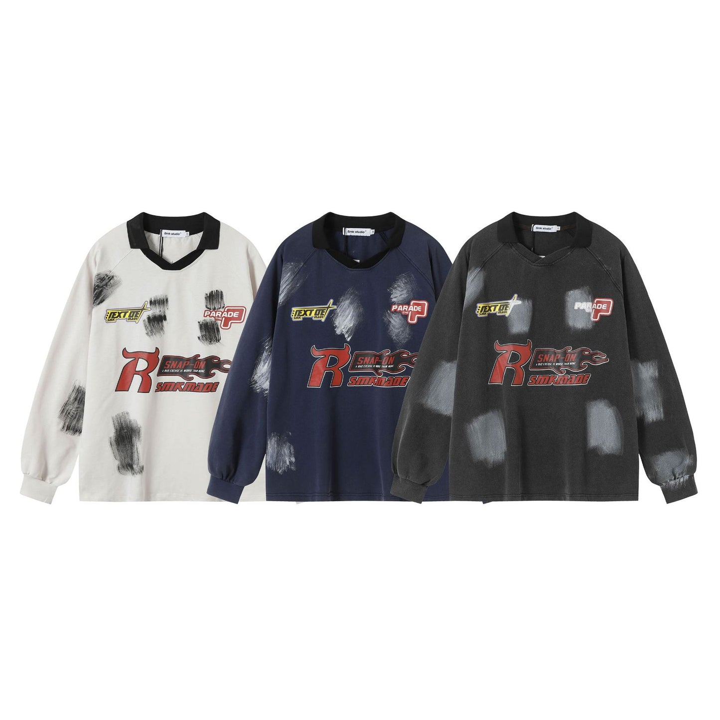 Brush Graffiti Sports Long Sleeve T-shirt For Men | MuddyStock Originals eprolo