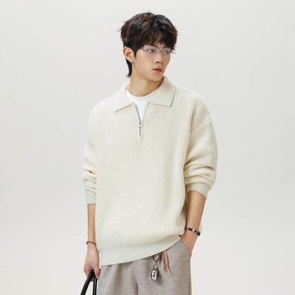 Half zip lapel sweater for men | MuddyStock Originals MuddyStock