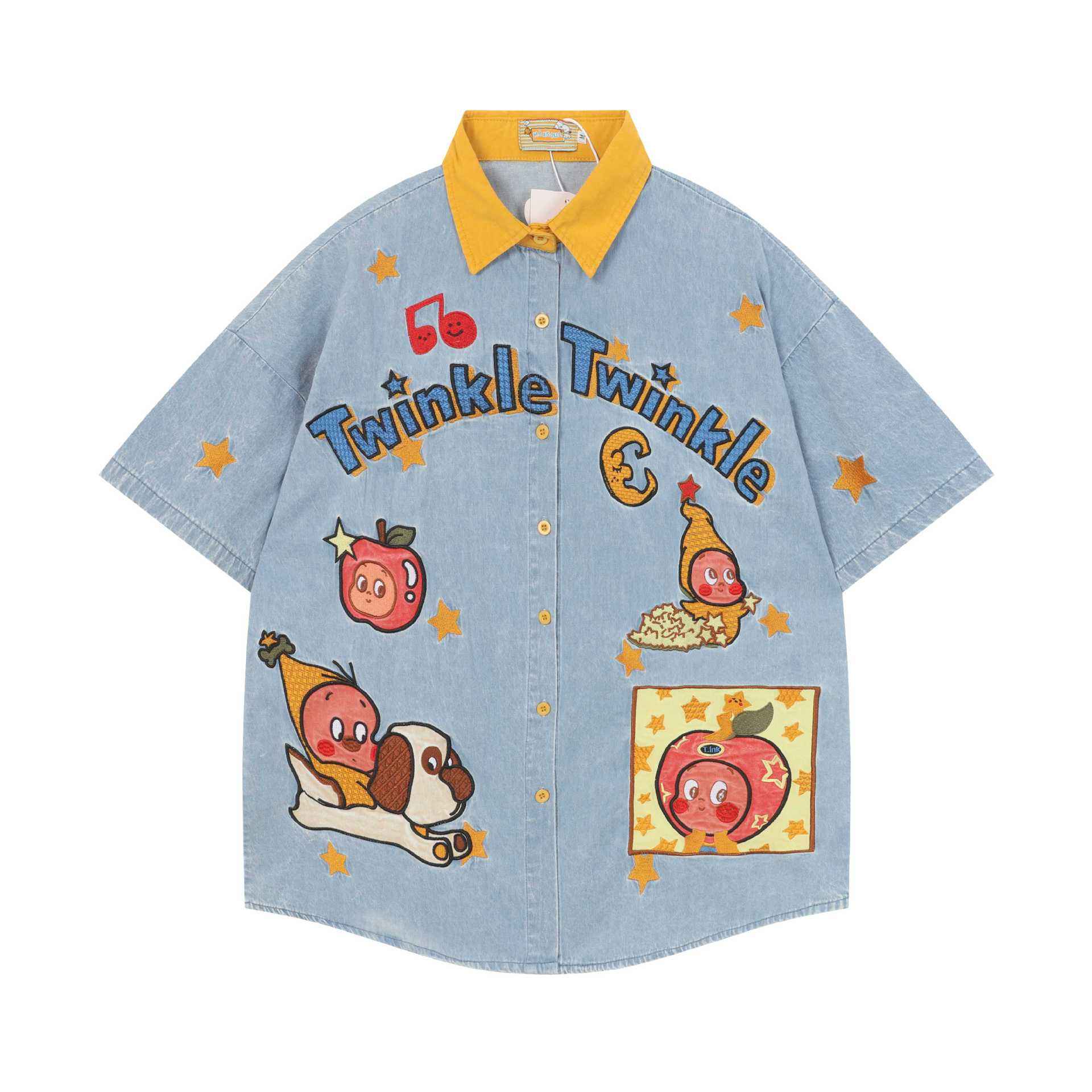 Star cartoon short sleeved shirt for women | MuddyStock Originals