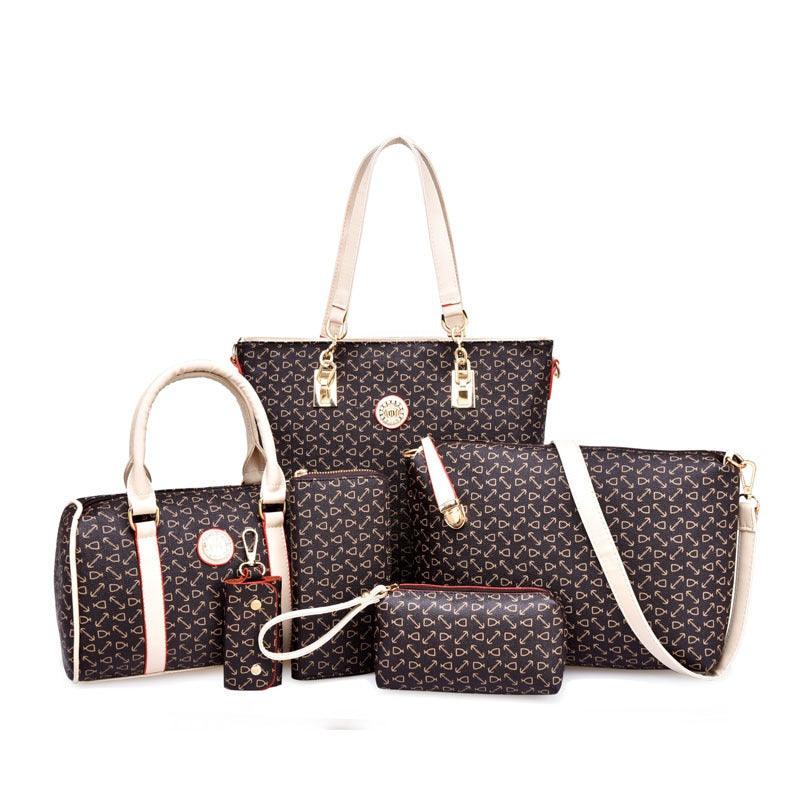 Fish bone patterned six piece bag set | MuddyStock Originals
