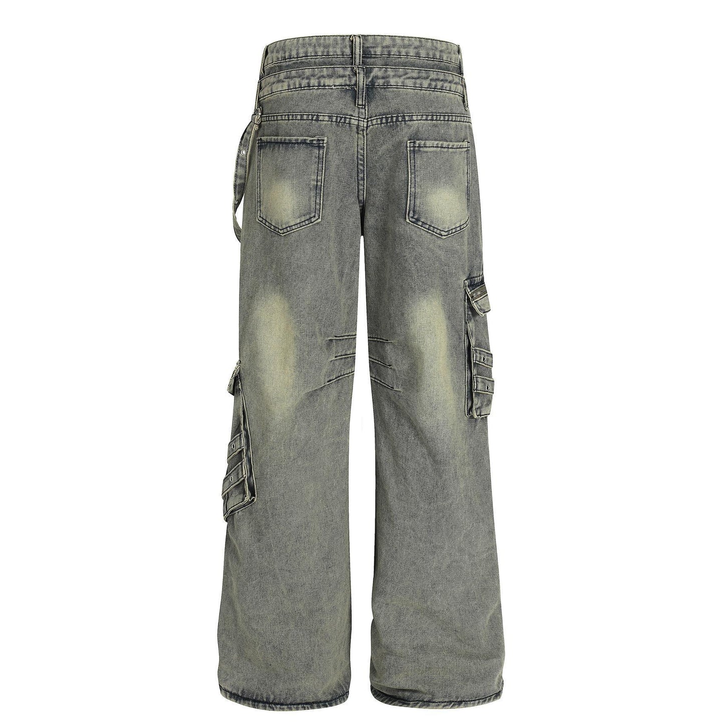 Retro design heavy-duty multi pocket denim work pants for women | MuddyStock Originals