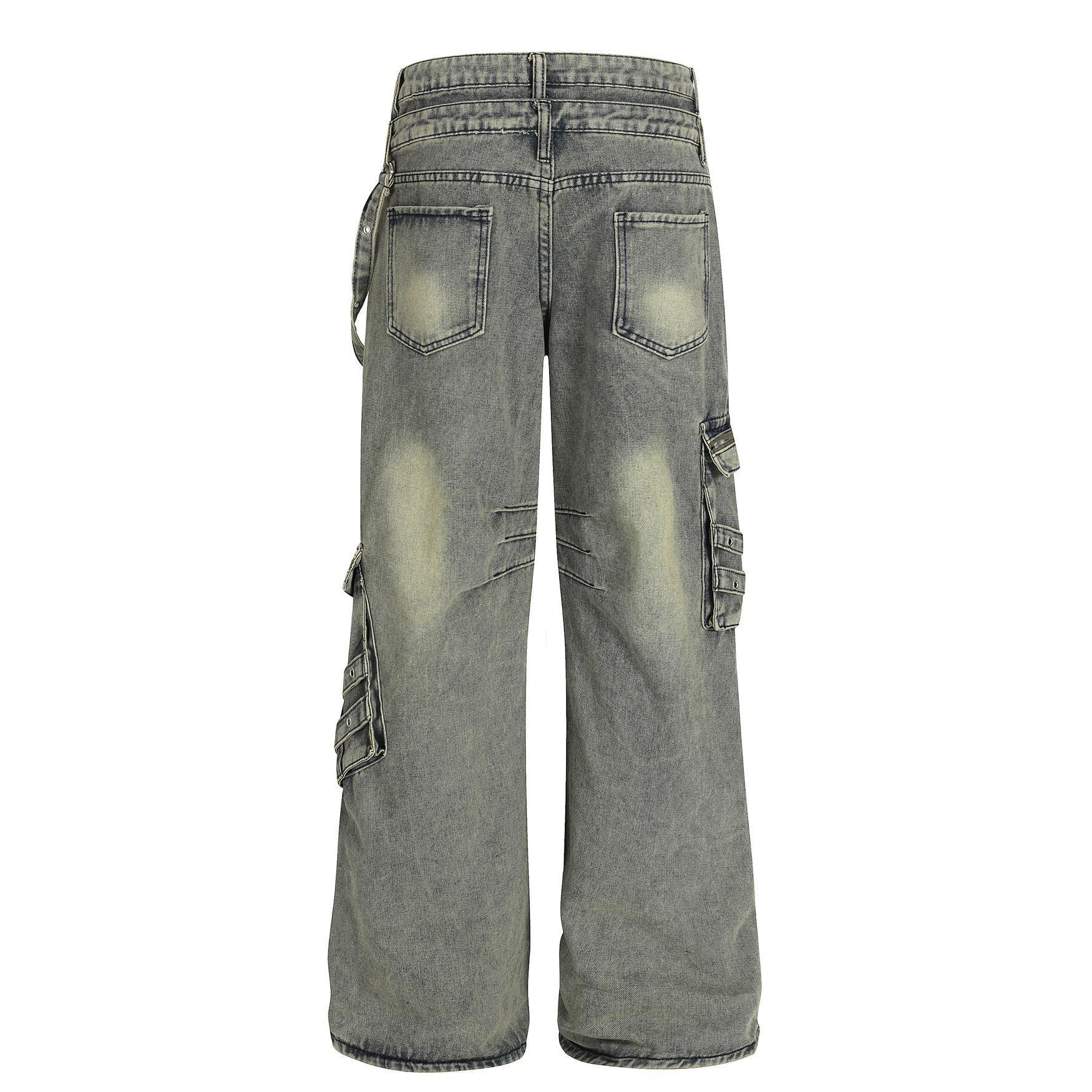 Retro design heavy-duty multi pocket denim work pants for women | MuddyStock Originals