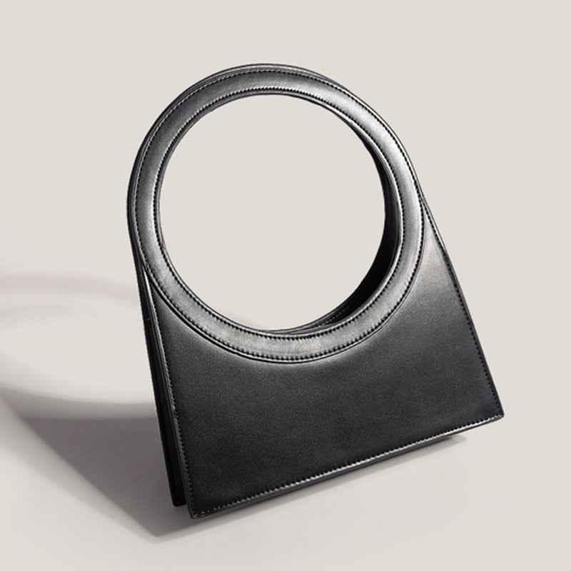 Cutout Ring Tote Briefcase Bag For Women