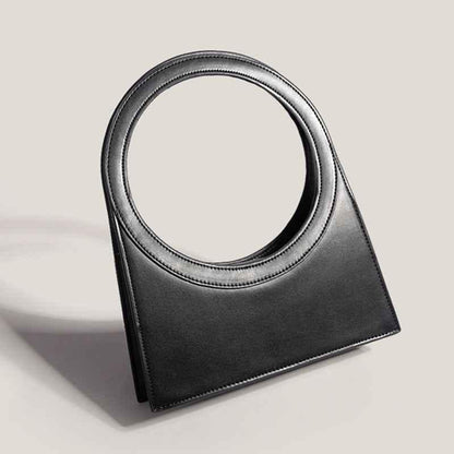 Cutout Ring Tote Briefcase Bag For Women
