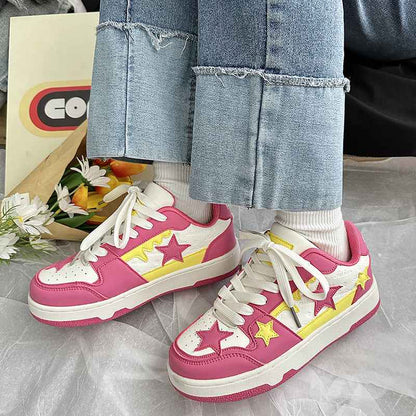 Retro Five-pointed Star Lightweight Trendy Board Shoes For Men And Women null