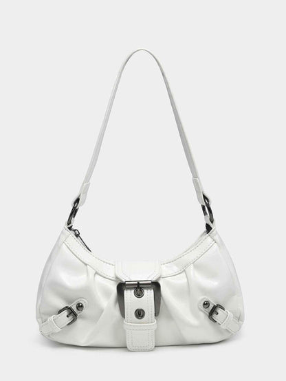 Women's Vintage Two-tone Shoulder Bag White null