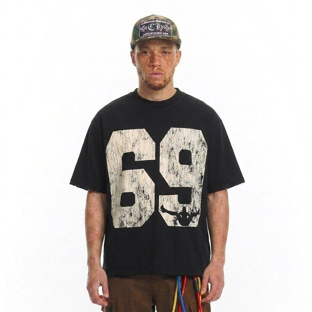 Abstract crowd printed short sleeved t-shirt for men | MuddyStock Originals