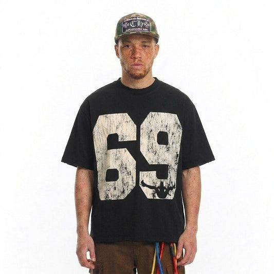 Abstract crowd printed short sleeved t-shirt for men | MuddyStock Originals