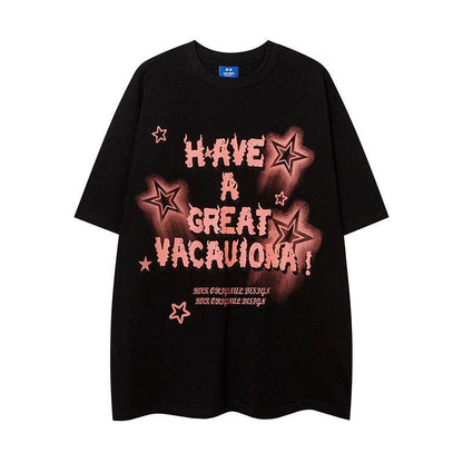 Fashion Five-pointed Star Letter Lazy For Men And Women Black MuddyStock
