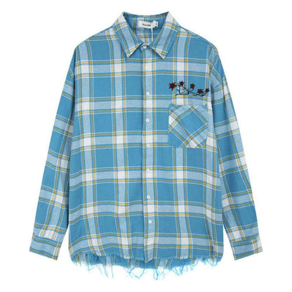 American Retro Plaid Shirt For Women MuddyStock