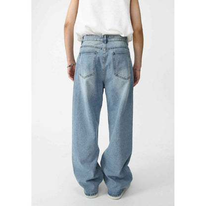 Loose Wide-leg Mopping Jeans MuddyStock