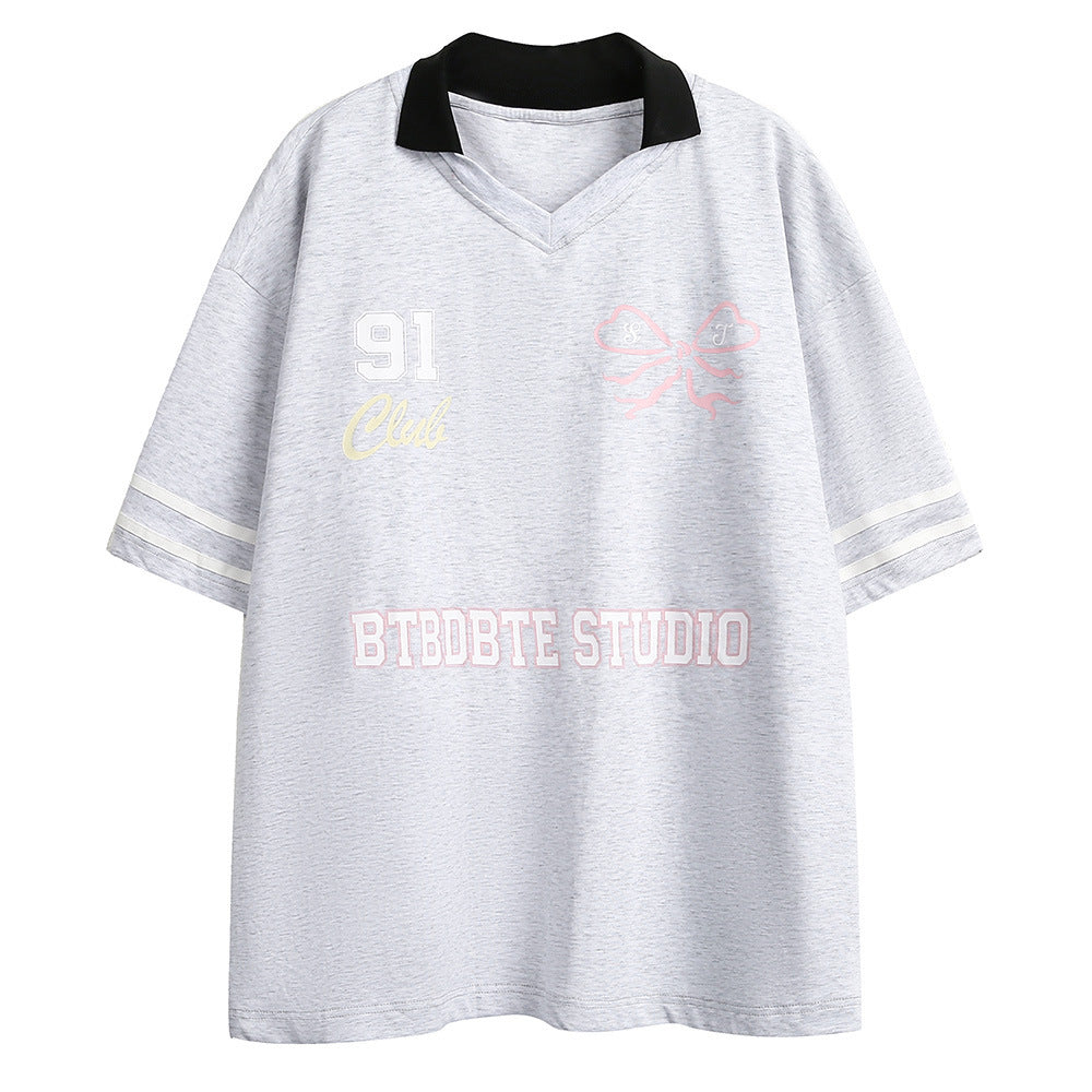 Men's Fashion Casual Short Sleeve T-shirt Top Gray