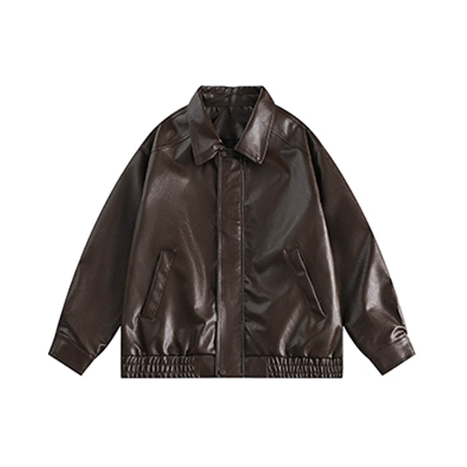 Retro Casual Fashion Drop Shoulder Lapel Jacket For Women MuddyStock