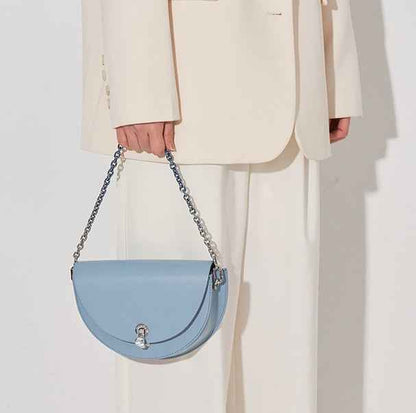 Women's Diamond Lock Small Design Shoulder Messenger Bag