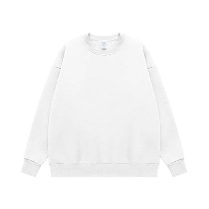 Fleece-lined Loose Rainbow Round Neck Sweater MuddyStock