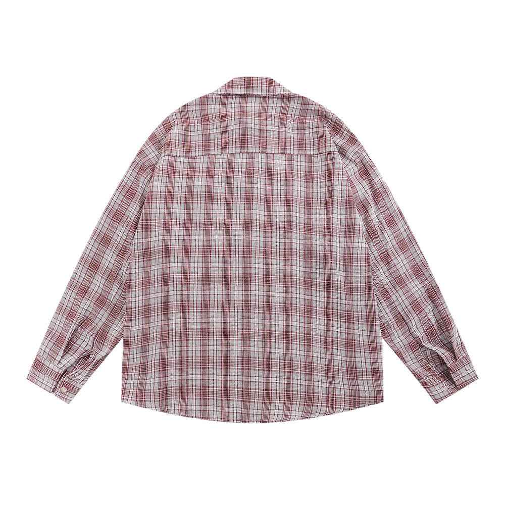 Plaid Long Sleeve Women's European And American Loose Casual Shirt null