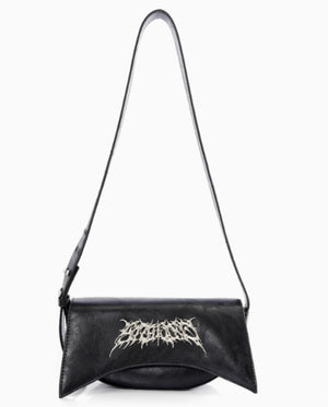 Y2K Thorn Retro Underarm Shoulder Bag For Women Black