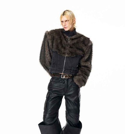 Distressed Straight Shoulder Short Jacket For Men All Products